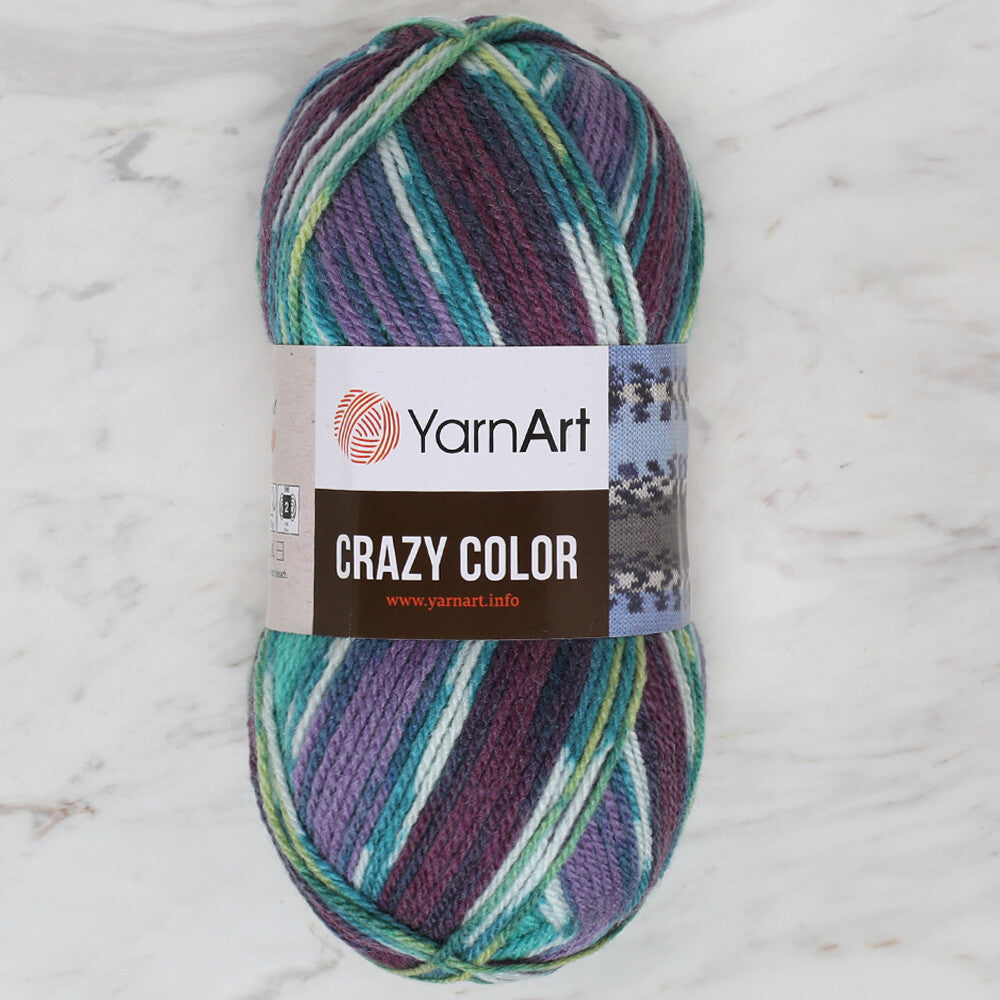 YarnArt Crazy Color Ebruli El Örgü İpi - 178